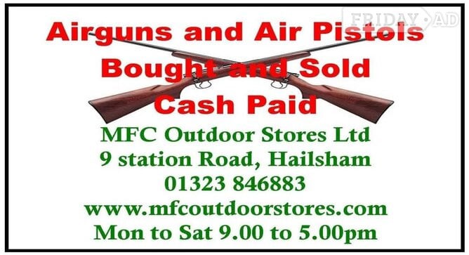 Sale, service and repair of Air guns, Spring, Gas and Pneumatic. in Eastbourne