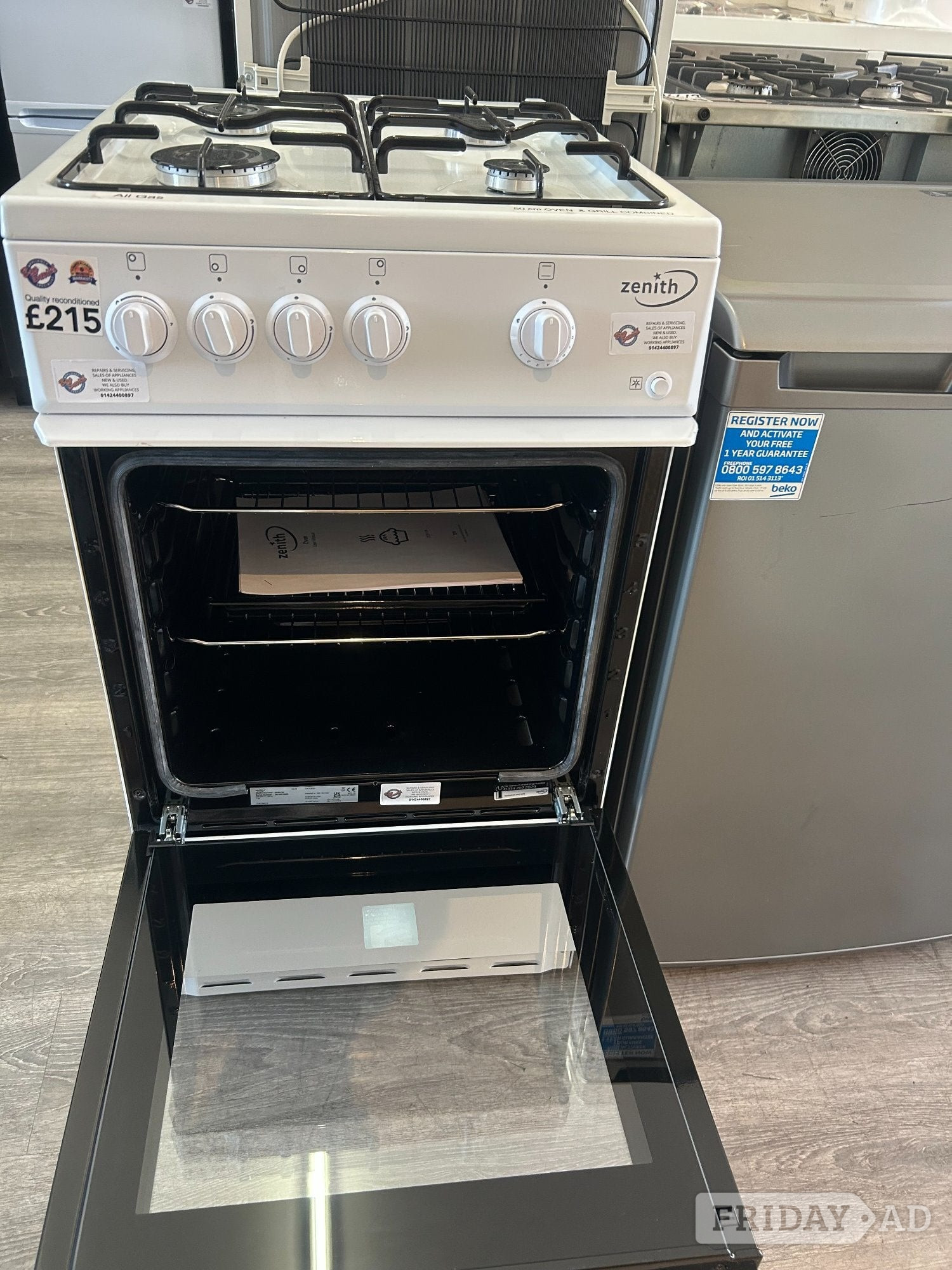 ZENITH SINGLE GAS COOKER