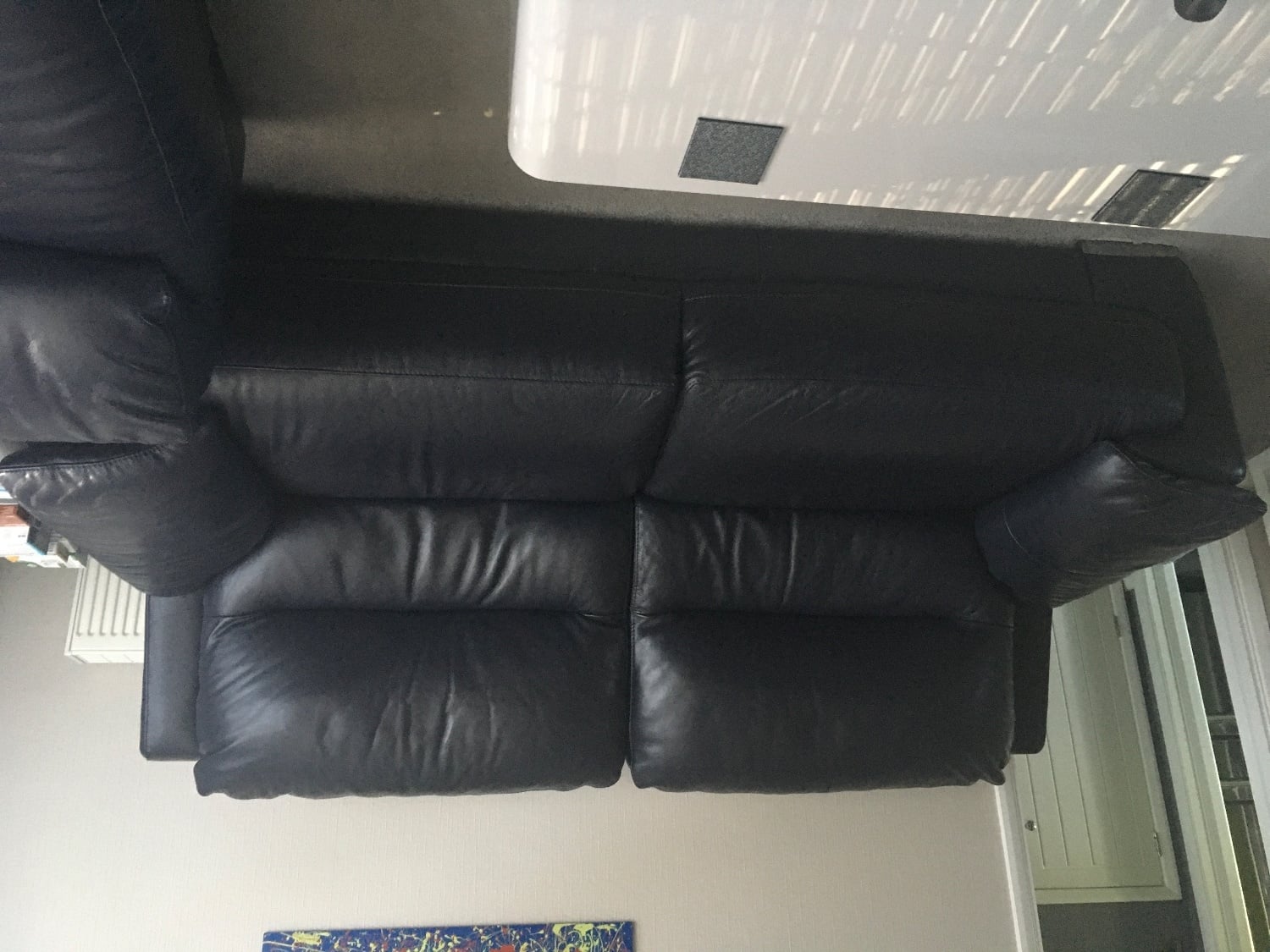 3  seater leather sofa