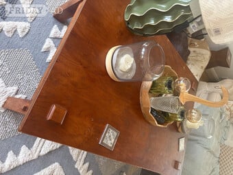 Large solid wood coffee table with drawers