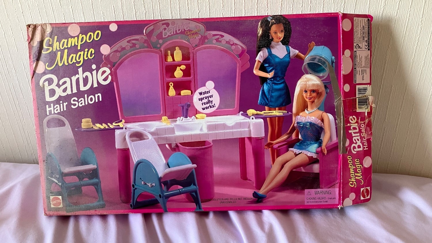 Peacehaven Barbie Shampoo Magic Hair Salon Playset with 1x Barbie