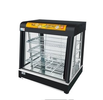 Commercial Countertop Heated Food Display Cabinet lamp pie warmer