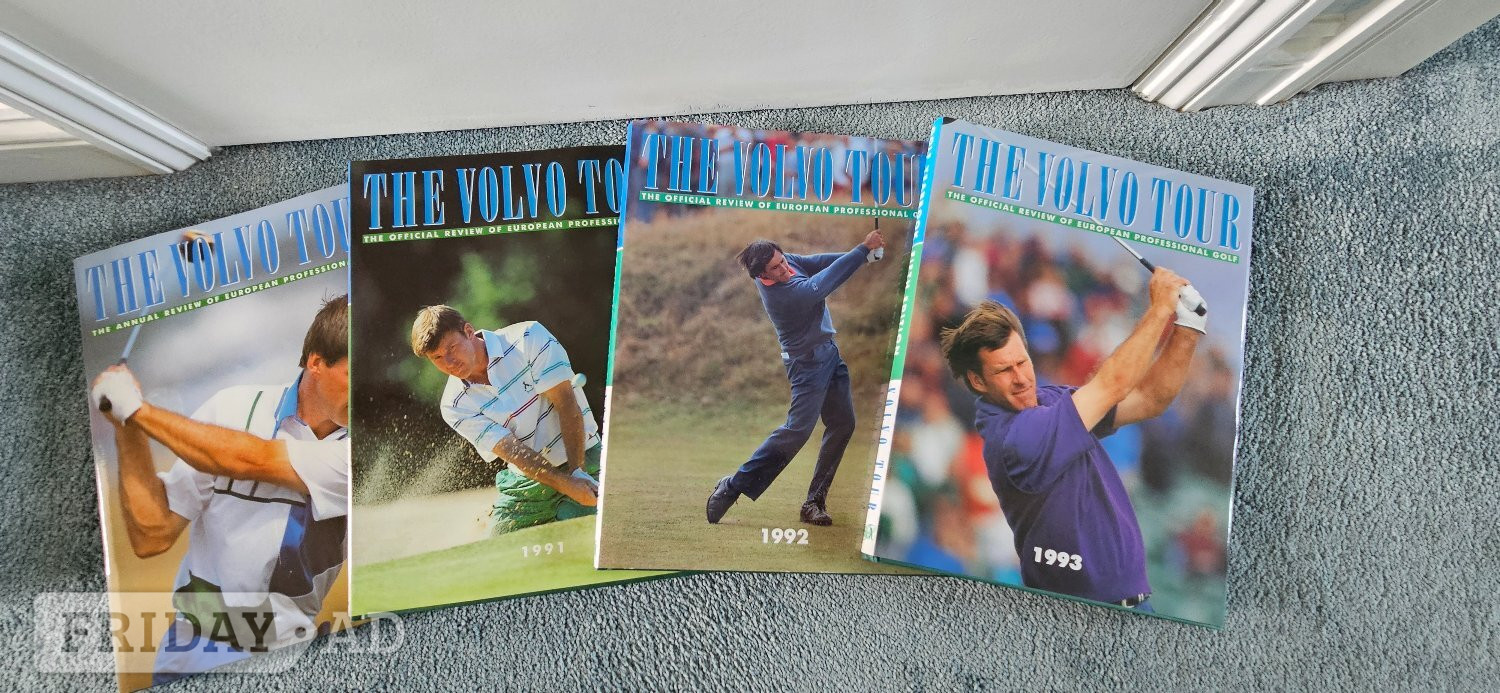 A complete set of European Tour Yearbooks from 1990 to 2004