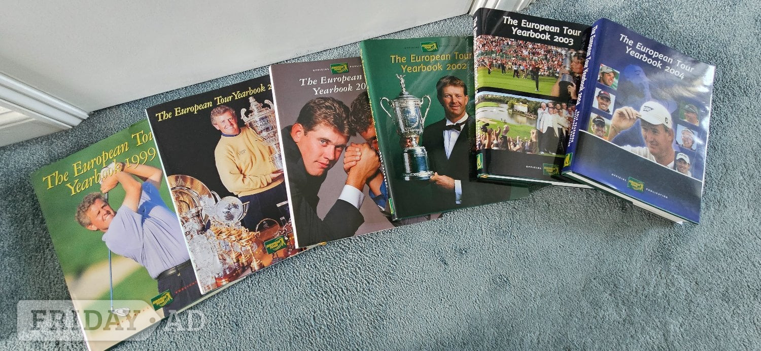 Littlehampton A complete set of European Tour Yearbooks from 1990 to 2004