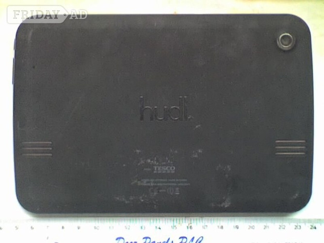 Black Tesco HUDL 1 Quad Core 16Gb WiFi 7inch Tablet & Lead