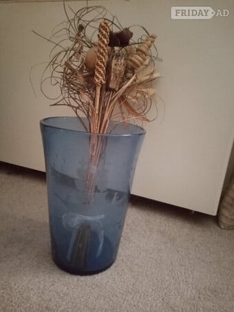 LARGE BLUE FLOOR VASE