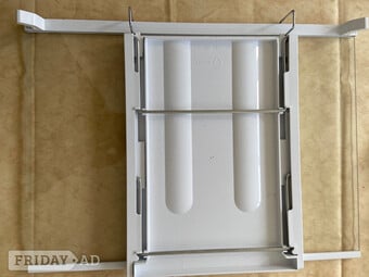 Beko Fridge freezer glass shelf with folding 2 wine bottle racks 