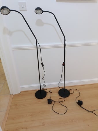 Pair of standard lamps