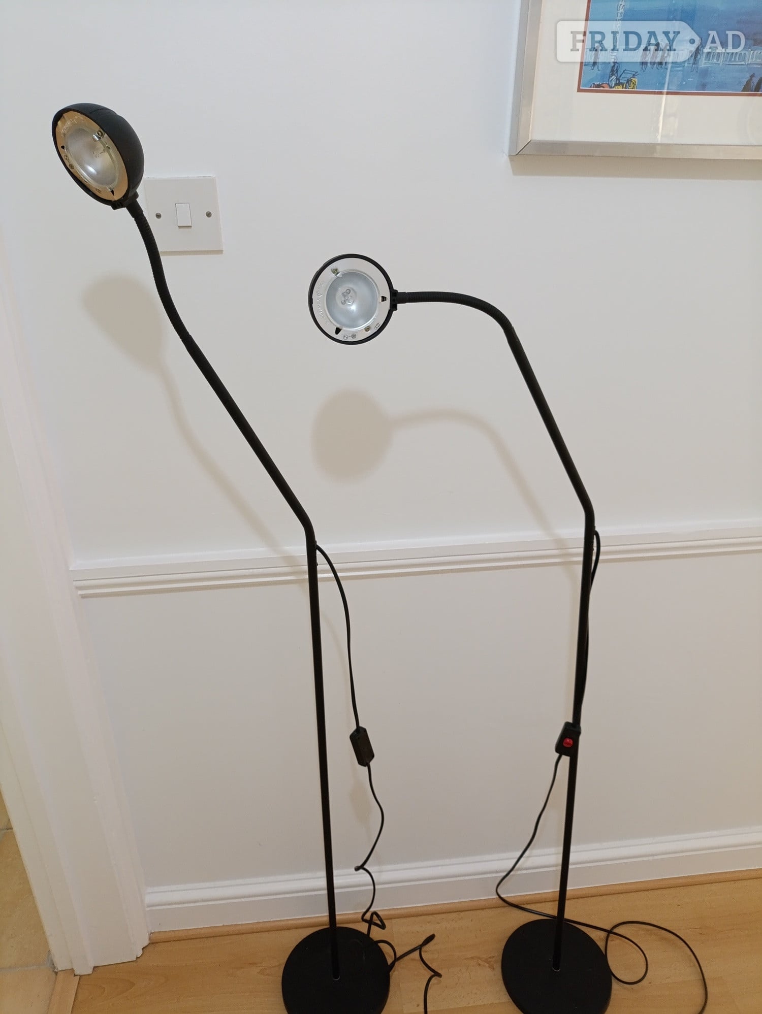 Uckfield Pair of standard lamps