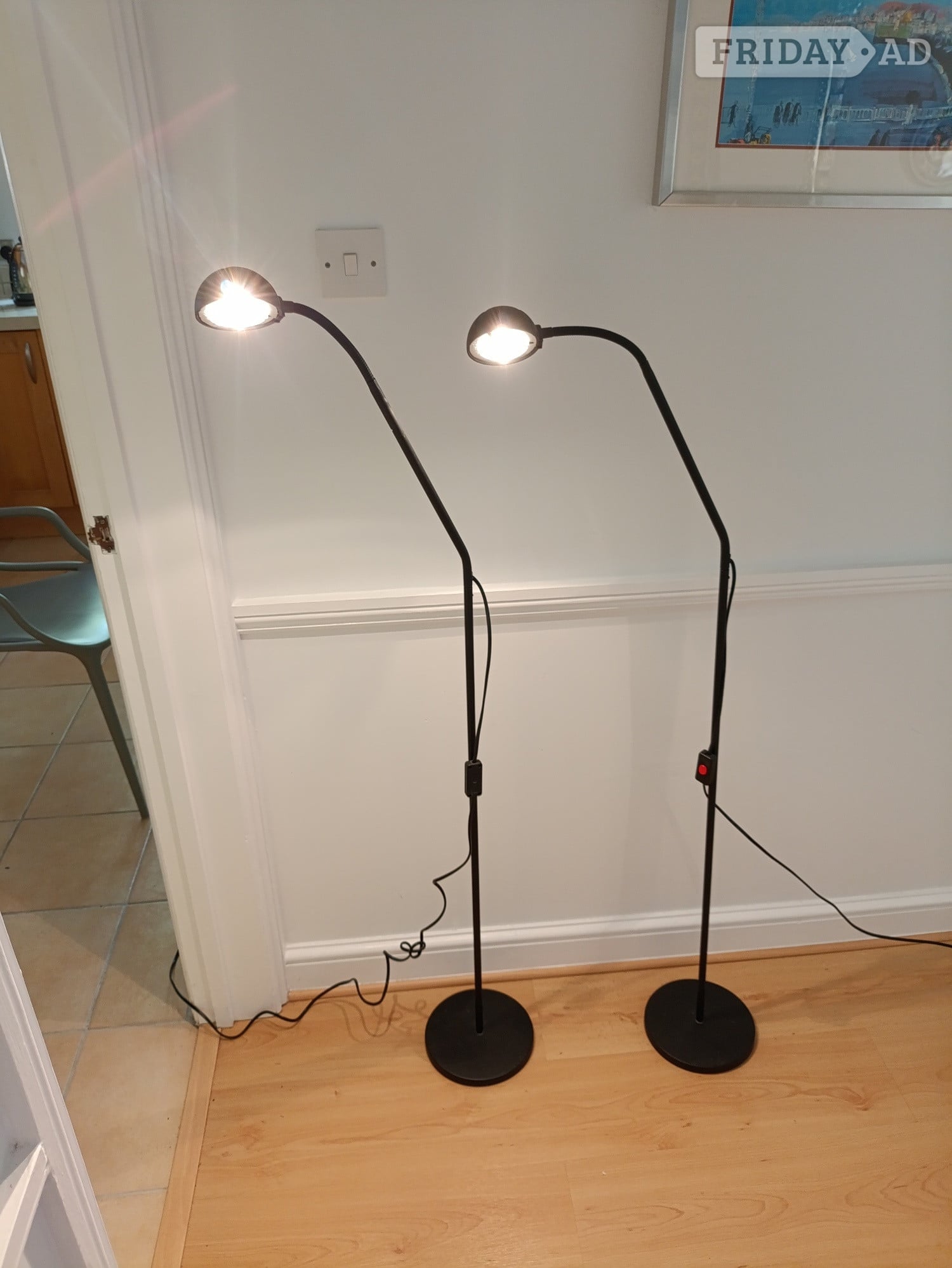 Pair of standard lamps - Lighting in Uckfield