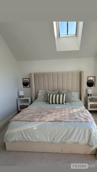 DUSK King Size Bed with Ottoman Storage Gaslift and mattress