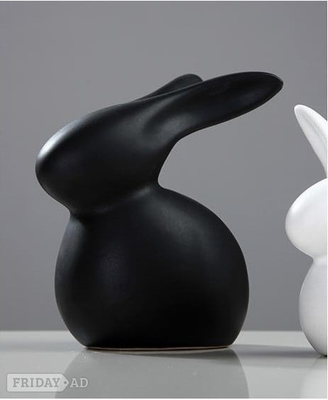 Modern sitting Ceramic Rabbit in Ipswich