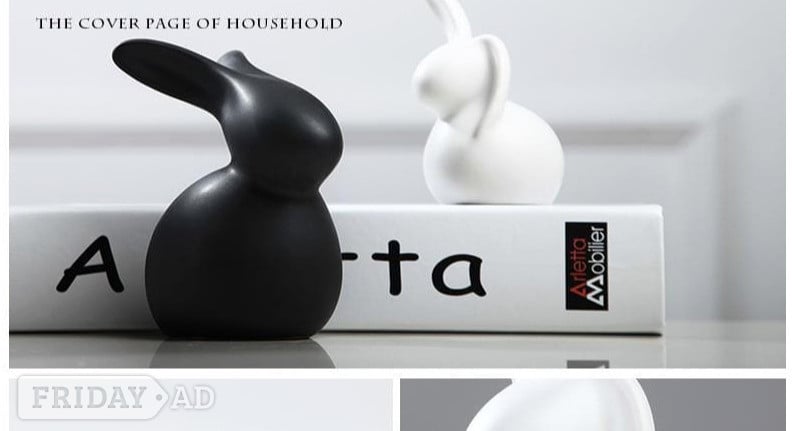 Ipswich Modern sitting Ceramic Rabbit