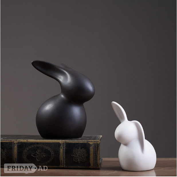 Modern sitting Ceramic Rabbit - Home Decor in Ipswich