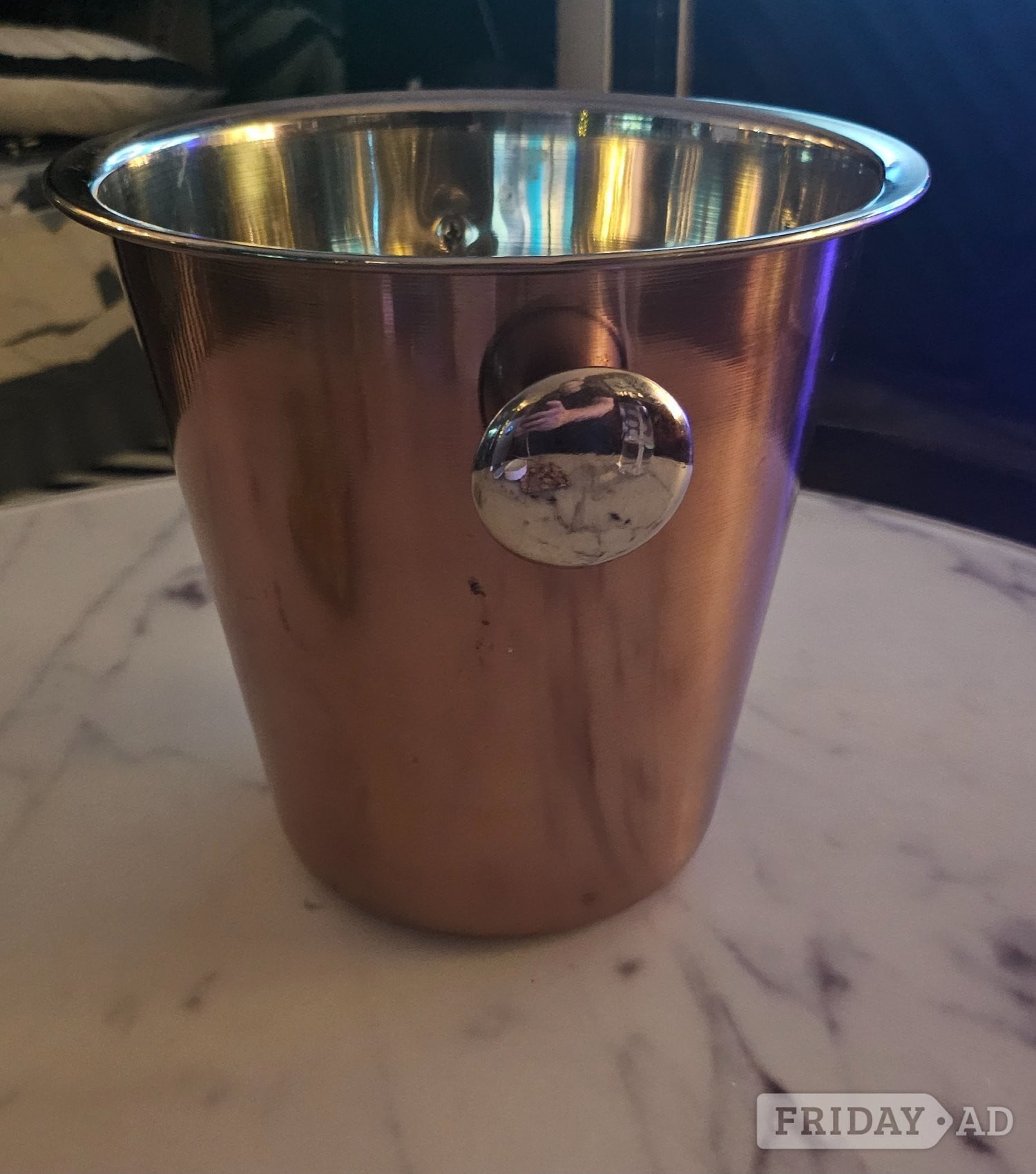 Copper champagne/ice bucket in Hove