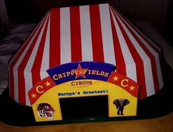 CIRCUS TENT BIG TOP CHIPPERFIELDS MODEL. TINPLATE LLEDO UNBOXED