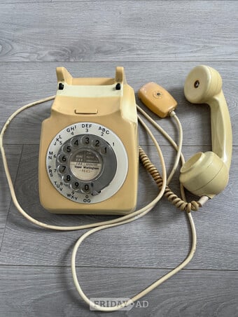 60’s Bakelite telephone with phone number