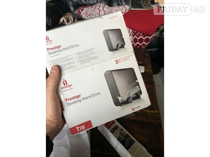 Iomega Prestige External Hard Disk Drive 1TB 1000GB Desktop PC Mac Laptop