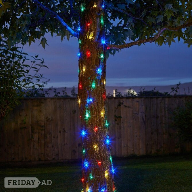 Smart Solar 100 Firefly Multi-Coloured String Lights in Pevensey