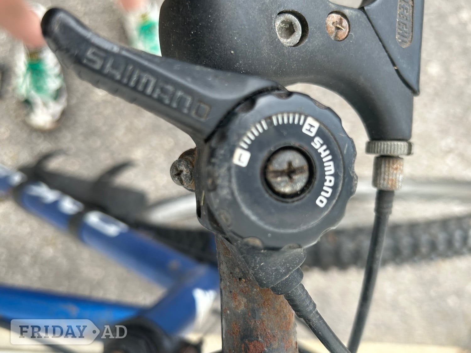 Bexhill-On-Sea Men’s blue Dakar mountain bike. Light rusting but frame sound.