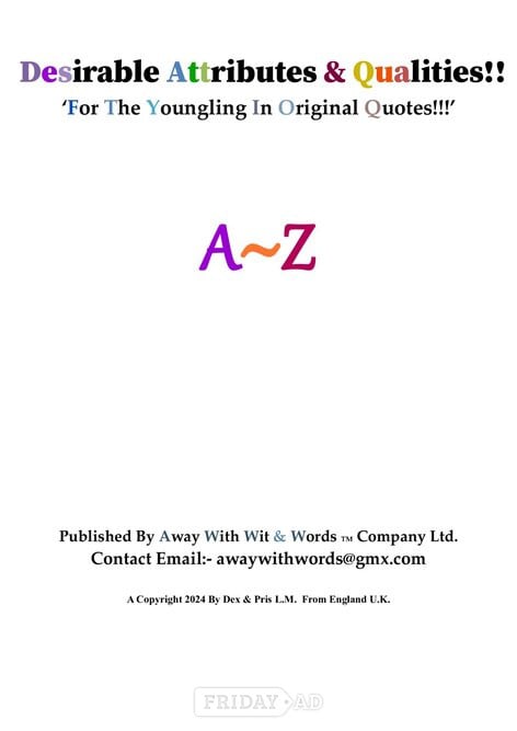 Purchase! Desirable Attributes & Qualities!!  PDF Large Booklet!! For Only £3.00  in Croydon