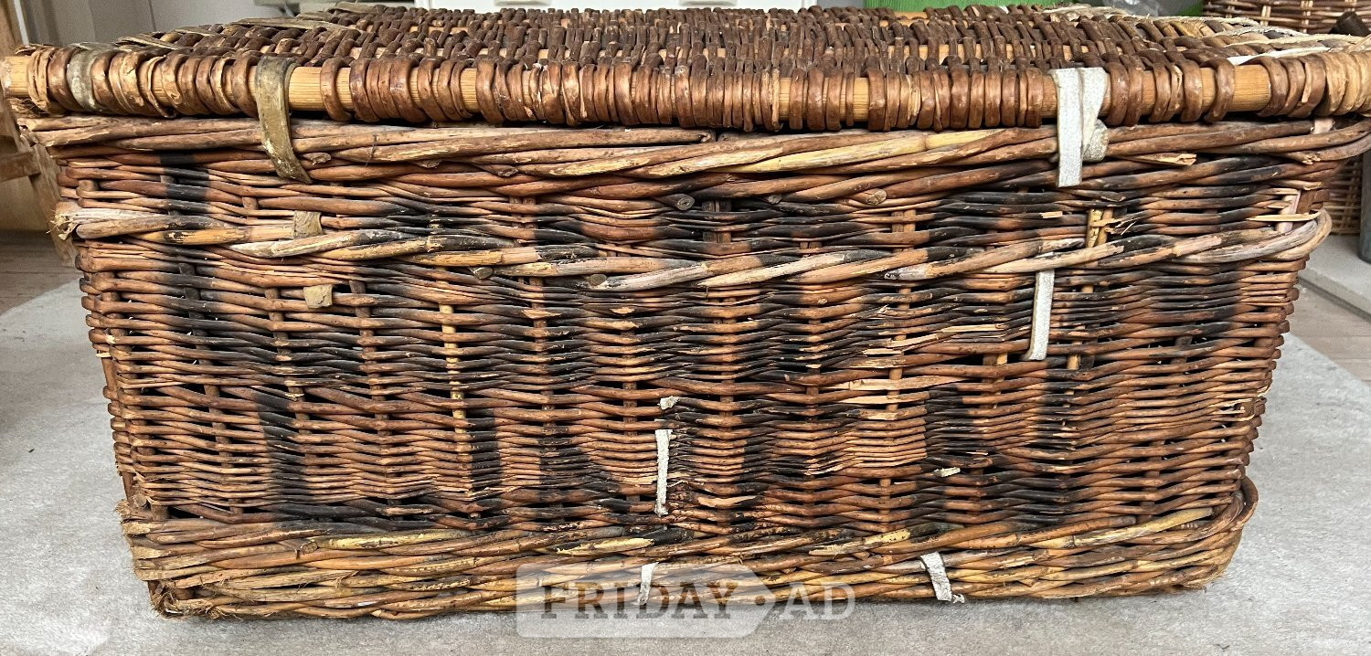 Vintage 'London Linen' Laundry basket in Lewes