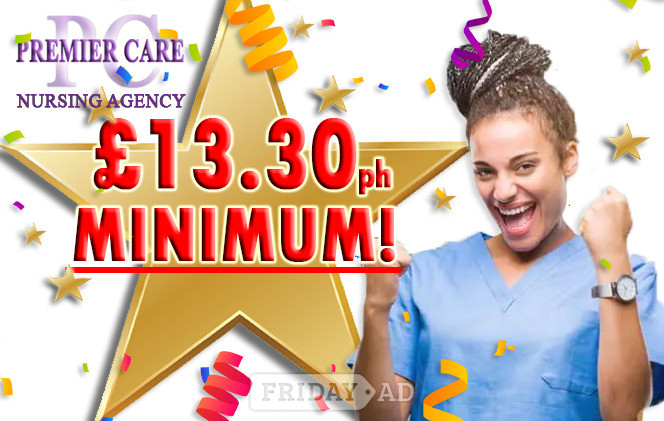 £13.30 per hour MINUMUM, Carers & Support Workers URGENTLY Required in Heathfield