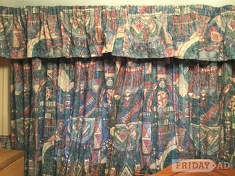 Dorma Curtains with pelmet and tie backs