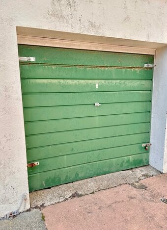Garage in Town Centre with flats above