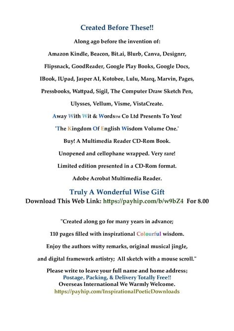 Purchase To Download 'Personally Deep Poetry.'  Book!! For £3.00 - Movies, Games, Books & Music in Rochester