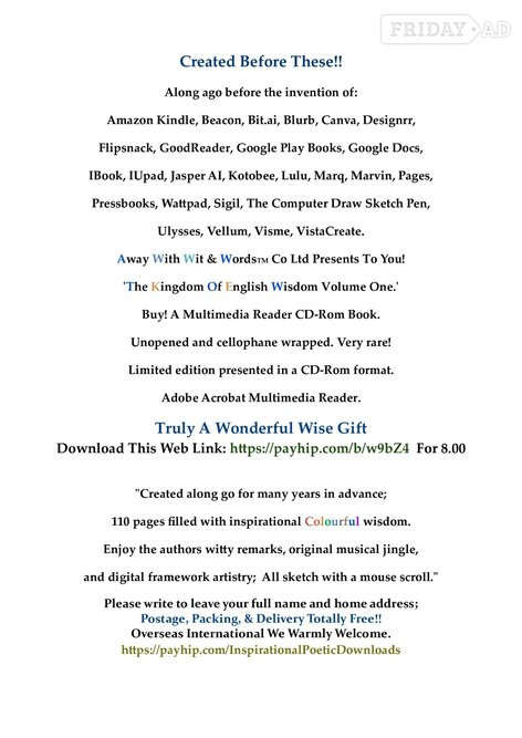 Purchase To Download 'Personally Deep Poetry.'  Book!! For £3.00 - Movies, Games, Books & Music in Manchester