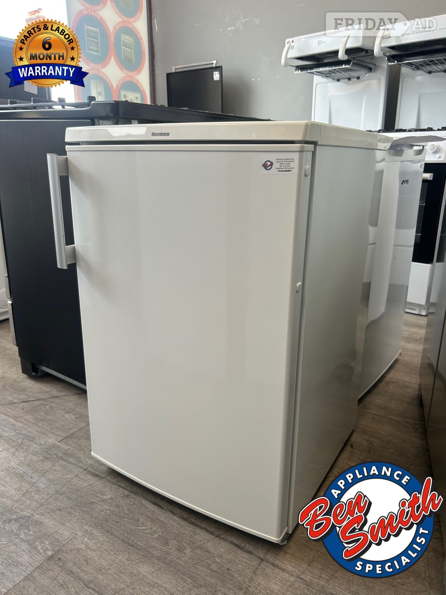 WHITE BLOMBERG FRIDGE BOX in St. Leonards-On-Sea
