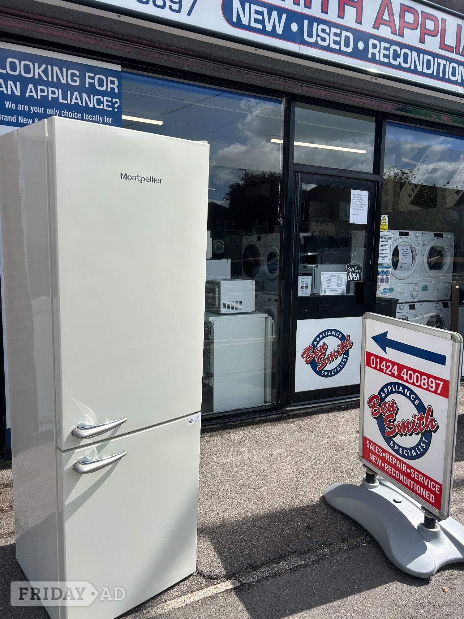MONTPELLIER RETRO STYLE FRIDGE FREEZER in St. Leonards-On-Sea