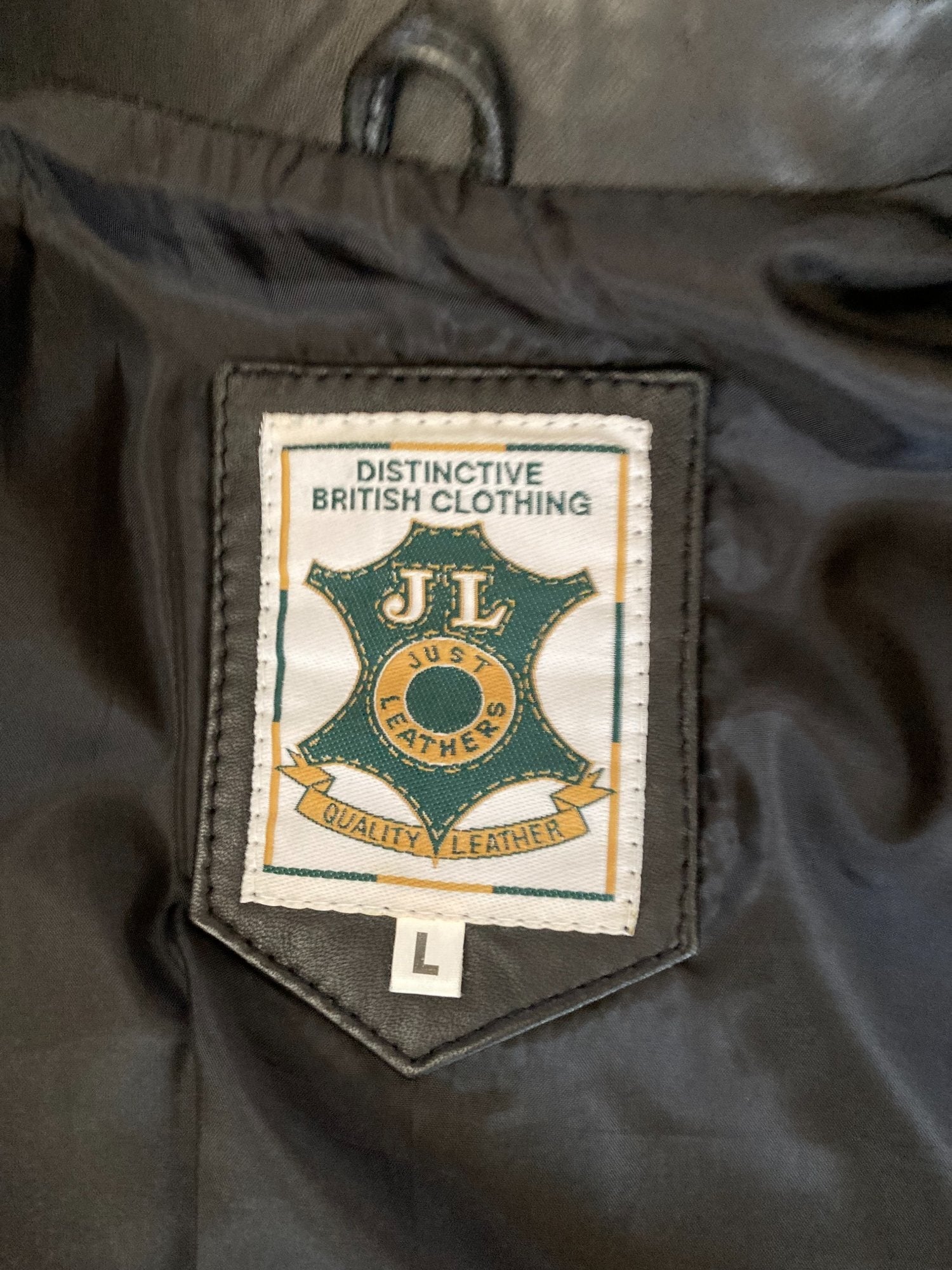 Crawley Black Real Leather 3 Button Blazer Style Jacket.