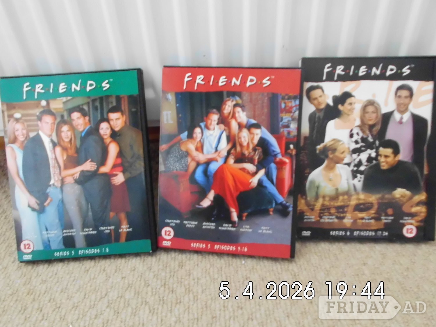 Friends full 3 and 5 series set need gone ASAP 