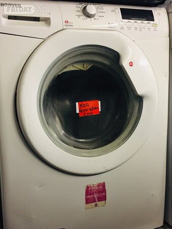 Hoover 8KG load , 1600 rpm washing machine.