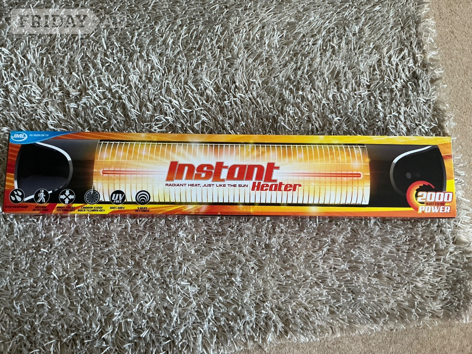 Instant heater 2000 power. Indoor or outdoor Heating in Hailsham