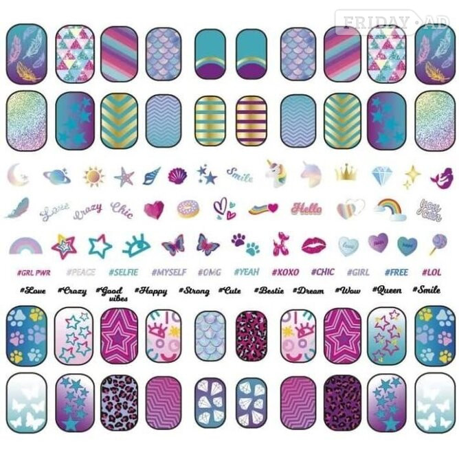 Crazy Chic Shiny Nails Set
