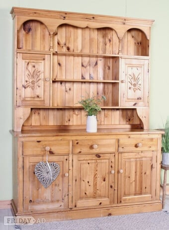 UK Delivery - Large Cottage Farmhouse Pine Welsh Dresser Perfect 