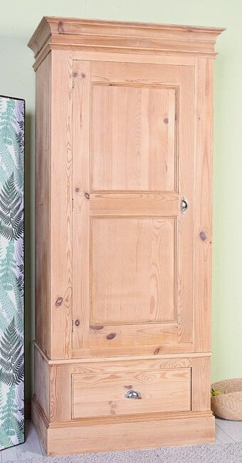 Delivery Options-Cottage Pine Farmhouse Wardrobe 2 Main Sections