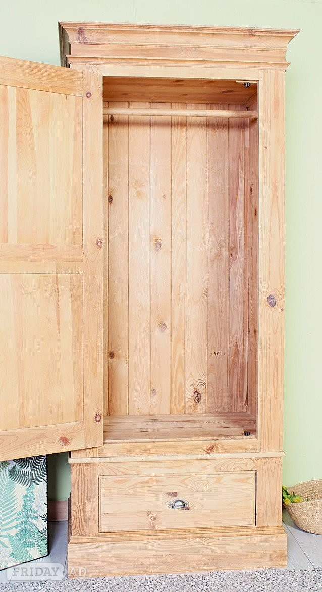 Delivery Options-Cottage Pine Farmhouse Wardrobe 2 Main Sections