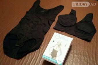 Women's Belvia shapewear bodysuit and bra set