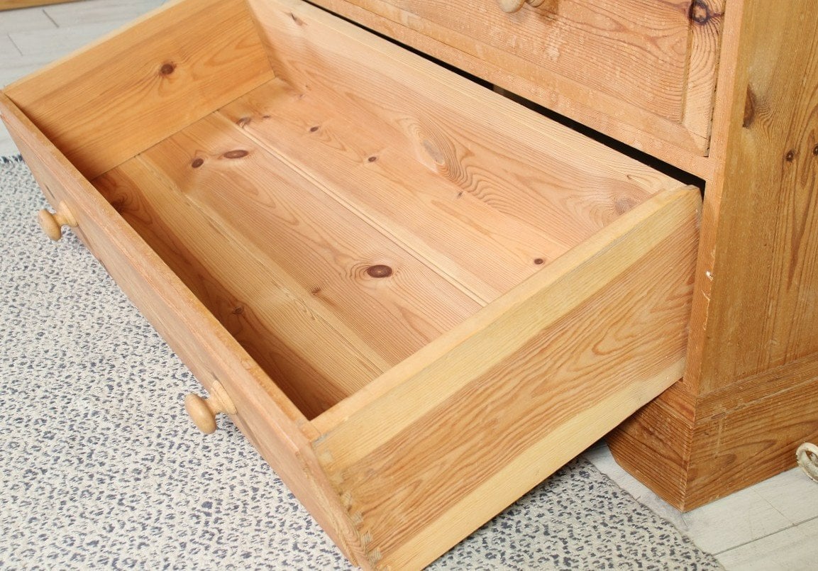 UK Delivery - Large Farmhouse Pine Chest Of Drawers