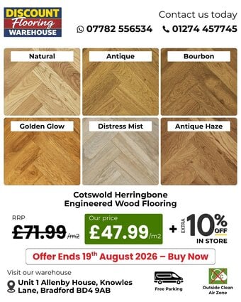 Cotswold Herringbone Engineered Wood Flooring