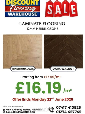 12mm Herringbone Laminate Flooring – Special Offer From £16.19/m²