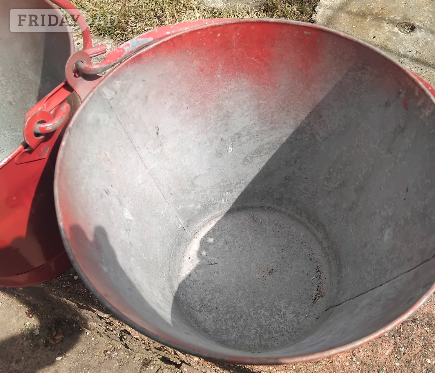 Fareham FIRE BUCKETS 1 PAIR VINTAGE with 2 SMALL BUCKETS 