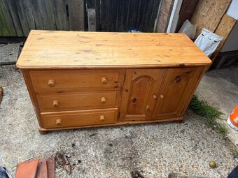 Pine side board 