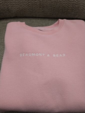 Women's long sleeve sweatshirt.