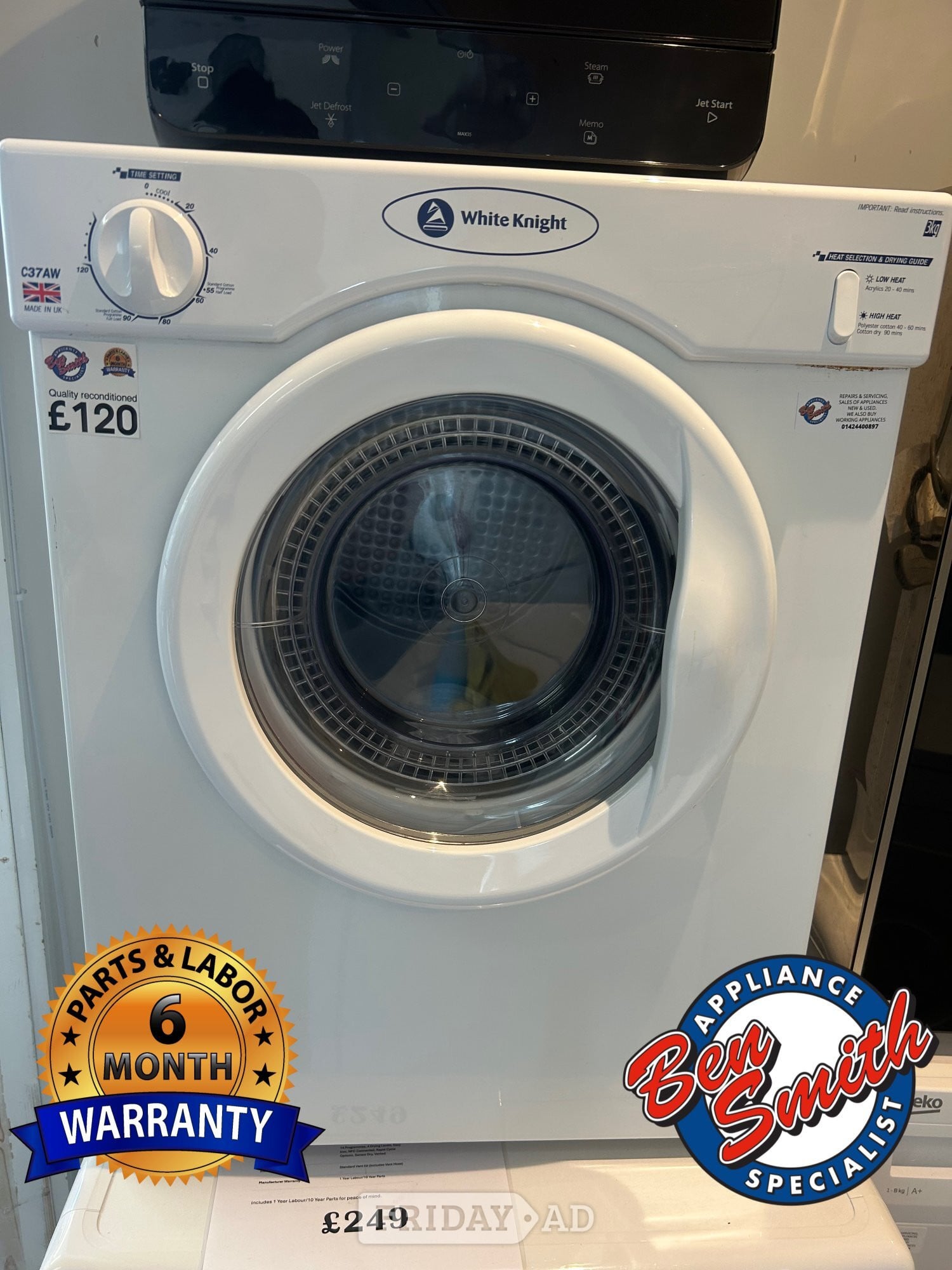 WHITEKNIGHT TUMBLE DRYER in St. Leonards-On-Sea