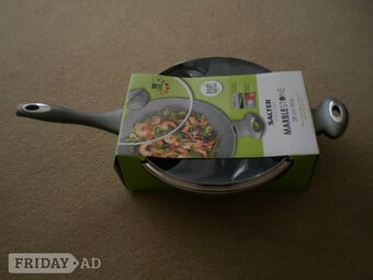 Salter Marblestone 28cm WOK with Lid
